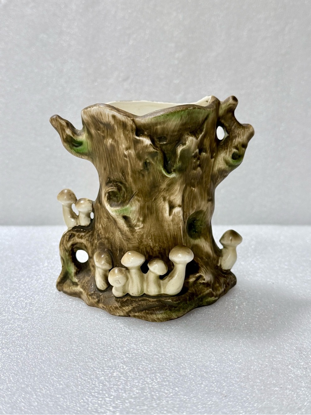 vintage ceramic vase resembles styles from the 1970s